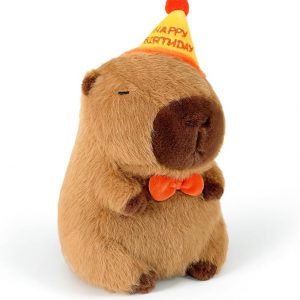 PELUCHE CAPIBARA GORRO HAPPY BIRTHDAY 20CM