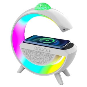 Lampara altavoz bluetooth con base de carga