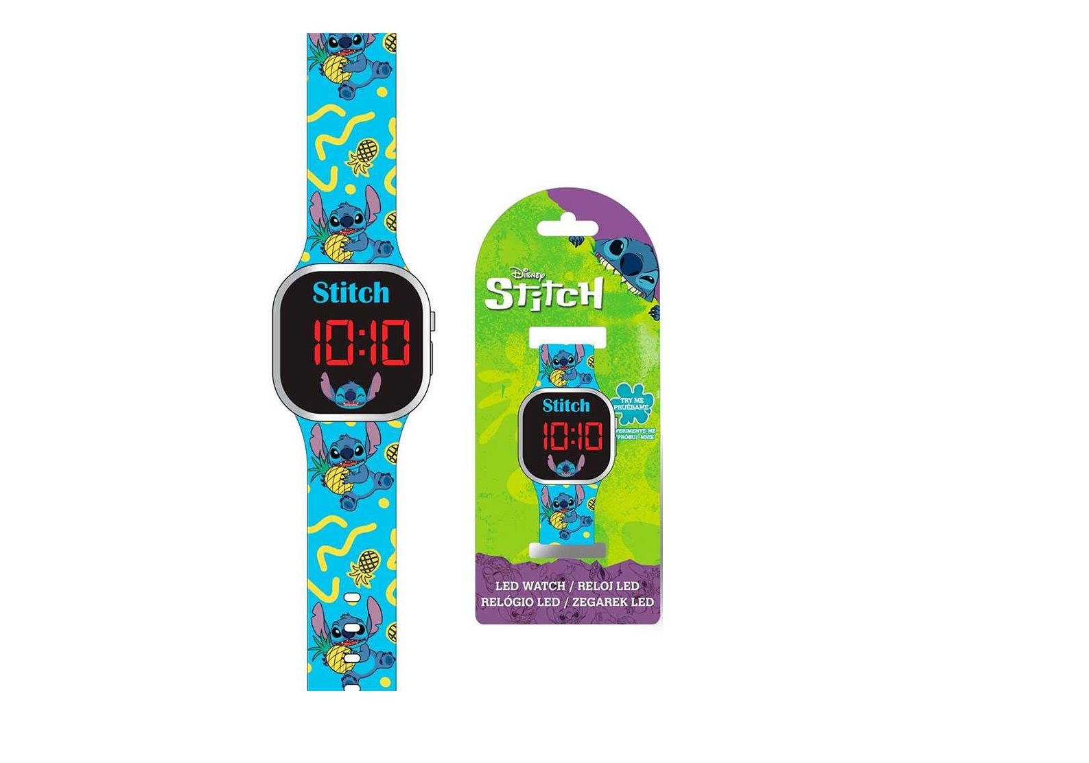 RELOJ DIGITAL LED STITCH