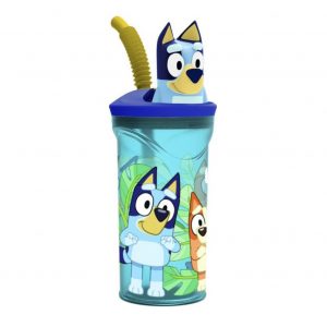 VASO FIGURITA 3D CON TAPA BLUEY