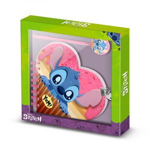 DIARIO Y BOLIGRAFO STITCH