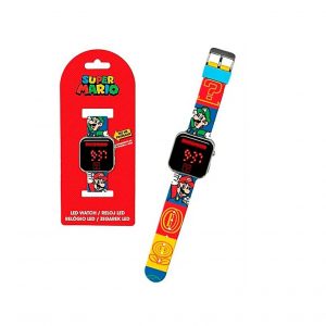 RELOJ DIGITAL LED SUPER MARIO